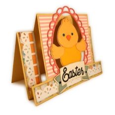 Card 3D Step Chickie Egg Arch