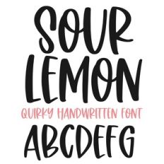 Sour Lemon Font
