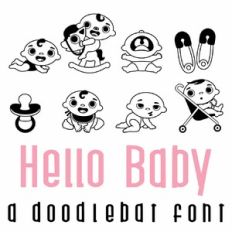 Hello Baby Doodlebat Font