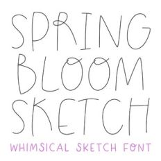 BFC Spring Bloom Whimsical Sketch Font