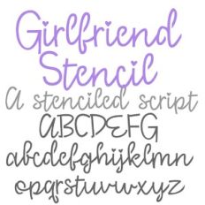 PN Girlfriend Stencil