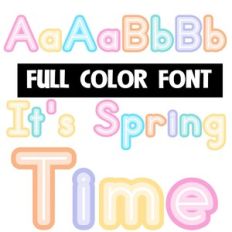 It's Spring Time Color Font