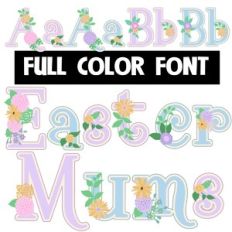 Easter Mums Color Font