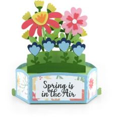 Hexagon Pop Up Card Spring Flowers