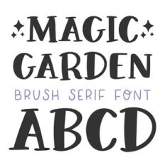 BFC Magic Garden Playful Brush Serif Font
