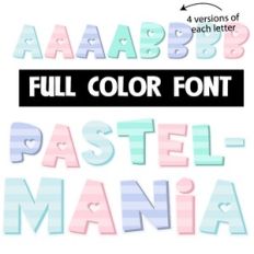 Pastel-mania Color Font