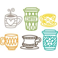 coffee cup doodles