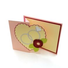Z Fold Wedding Ring Card