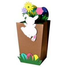 Hang On Flower Pot Bunny - Card in a Box