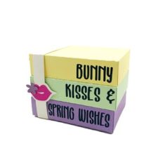 Bunny Kisses and Spring Wishes Stacking Blocks