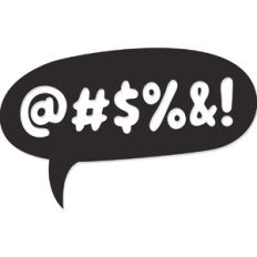 Funny Curse Words speech Bubble