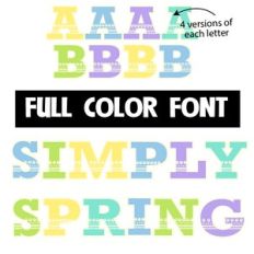 Simply Spring Color Font