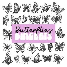 BFC Butterflies Dingbats Spring Font
