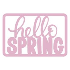 hello spring 4x6 card