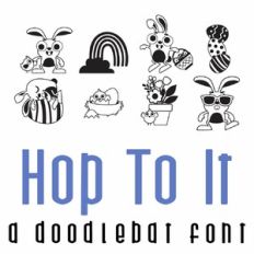 Hop To It Doodlebat Font