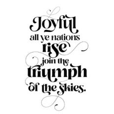 Joyful all ye nations rise