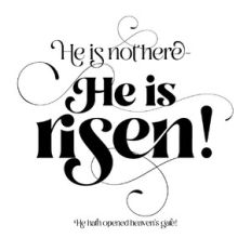 he is not here he is risen