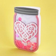 mason jar shaker folded card