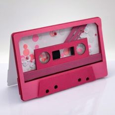cassette tape folded shaker card