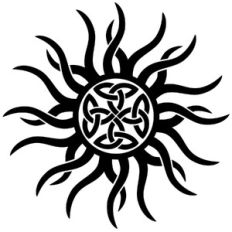 celtic tribal sun