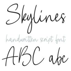 Skylines Font