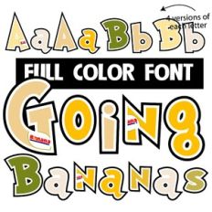 Going Bananas Color Font