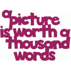 a picture is worth a thousand words