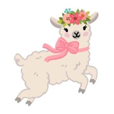 Spring Lamb with Flowers