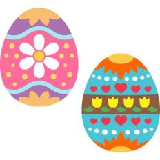 decorated easter eggs