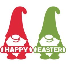 gnomes happy easter