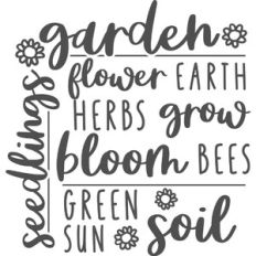 Garden Word Art