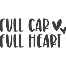 Full Car Full Heart Decal