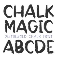 BFC Chalk Magic Distressed School Font