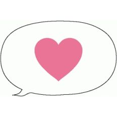 heart speech bubble