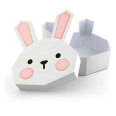 Easter Bunny Head Shaped Box