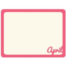 april journaling card