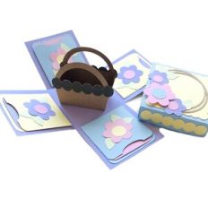 Explosion Box with Spring Basket