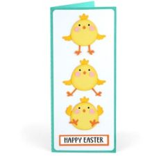 Slimline Vertical Easter Chick Card