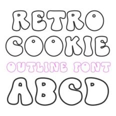 BFC Retro Cookie Boho Outline Font