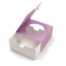 Drawer box with hidden window