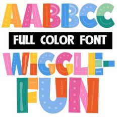 Wigglefun Color Font