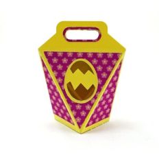 Striped Easter Egg 6 Sided Pop Up Box