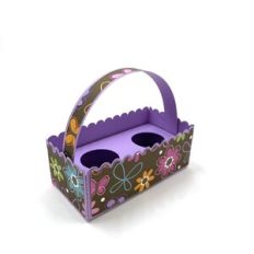 Scalloped Easter Egg Basket 2 Pack