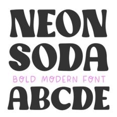 BFC Neon Soda Bold Modern Retro Font