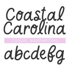 BFC Coastal Carolina Handwriting Font