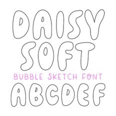 BFC Daisy Soft Bubble Sketch Font