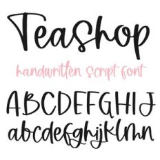 Teashop Font