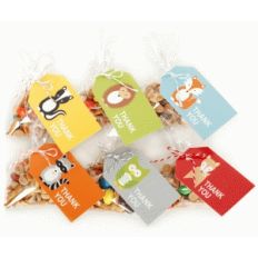 woodland thank you tags