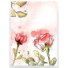 Watercolor Rose Card Cover