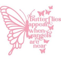 Butterflies appear when angels are near